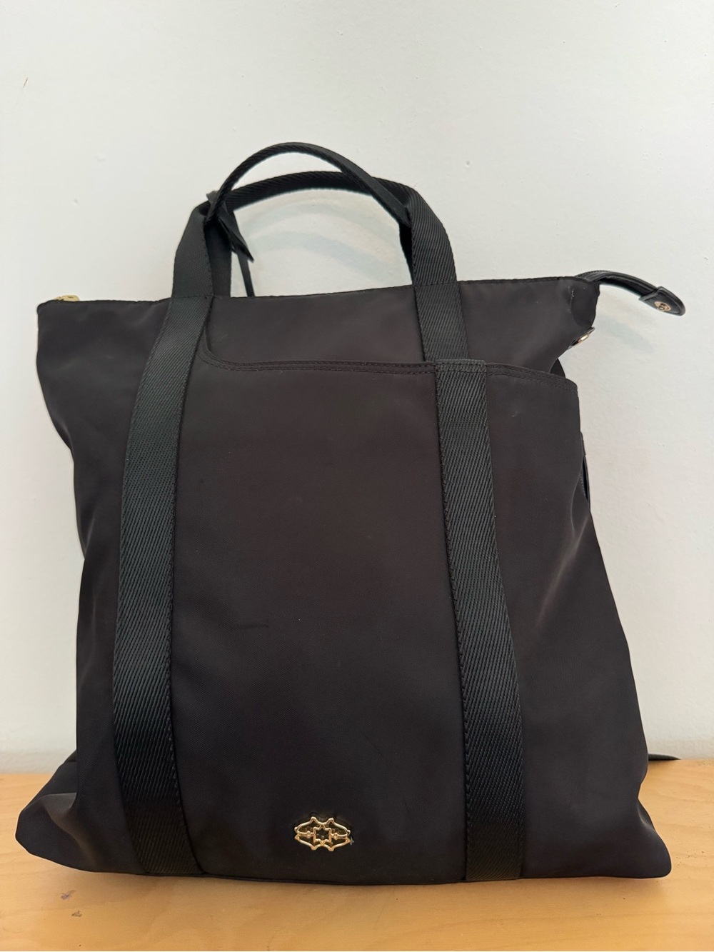 RADLEY LONDON Black Nylon Convertible Backpack Tote